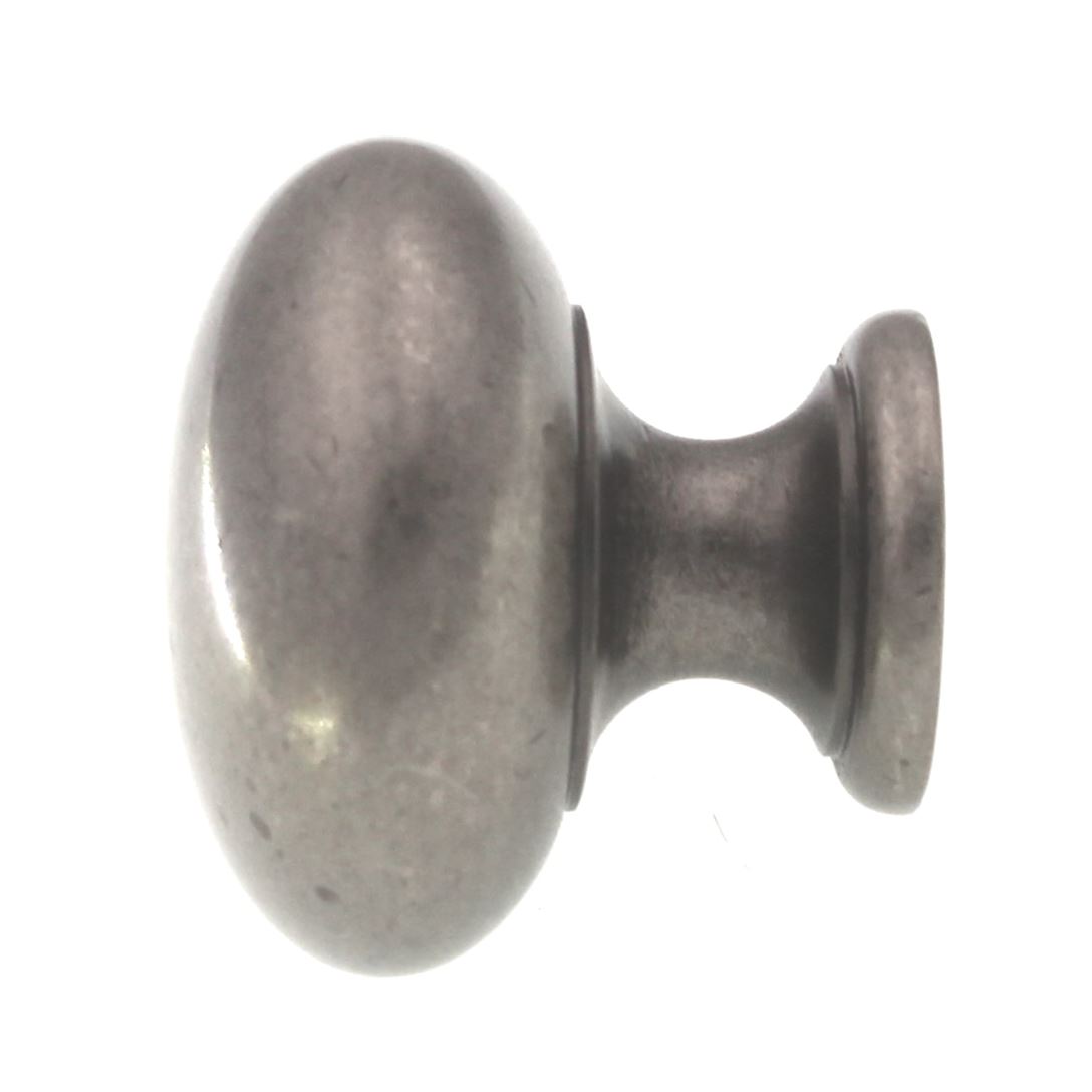 Top Knobs Somerset Mushroom 1 1/4" Round Cabinet Knob Pewter Antique M286