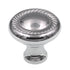 Top Knobs Somerset Swirl Cut 1 1/4" Round Rope Cabinet Knob Polished Chrome M325