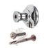 Top Knobs Somerset Swirl Cut 1 1/4" Round Rope Cabinet Knob Polished Chrome M325