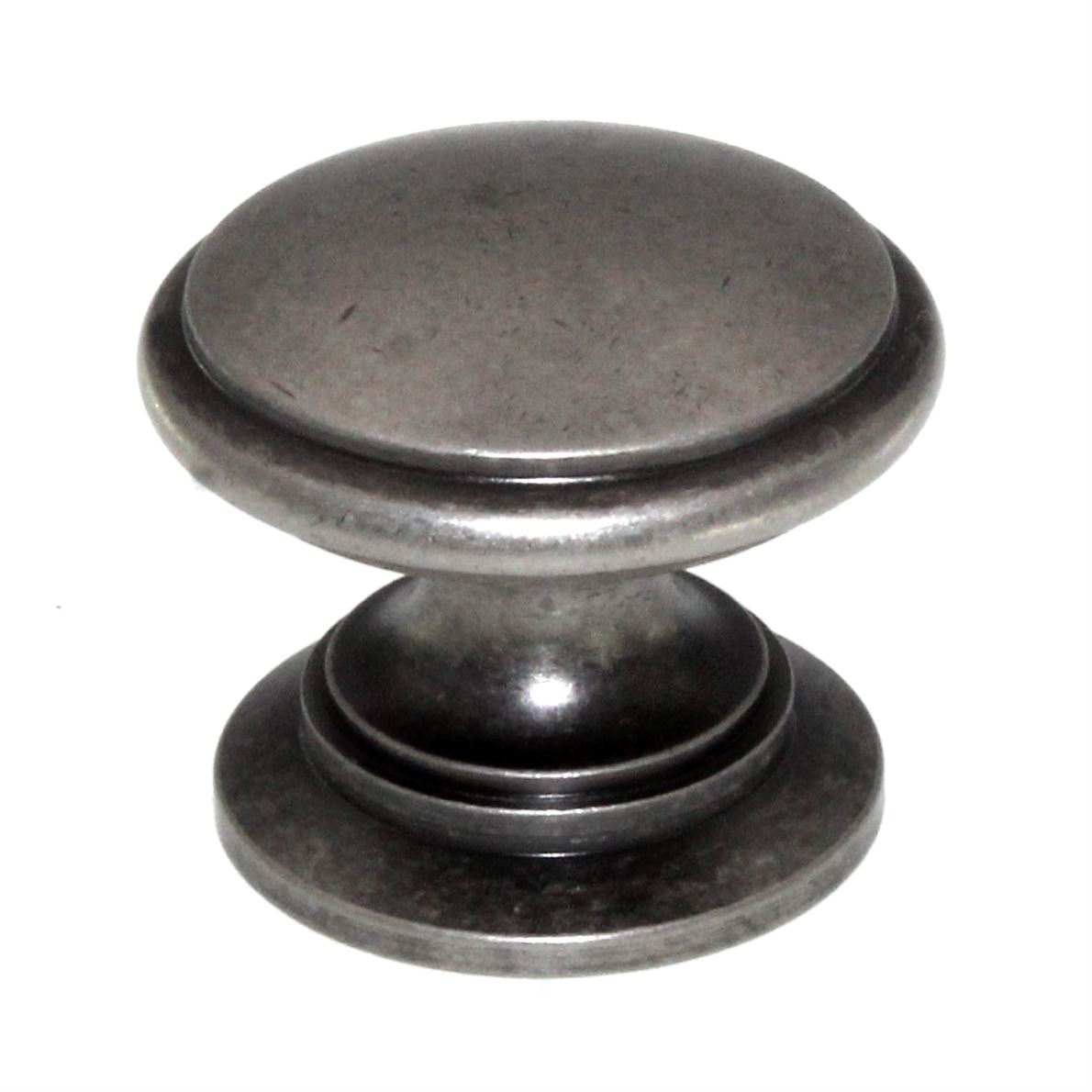 Top Knobs Somerset Ray 1 1/4" Round Cabinet Knob Pewter Antique M354