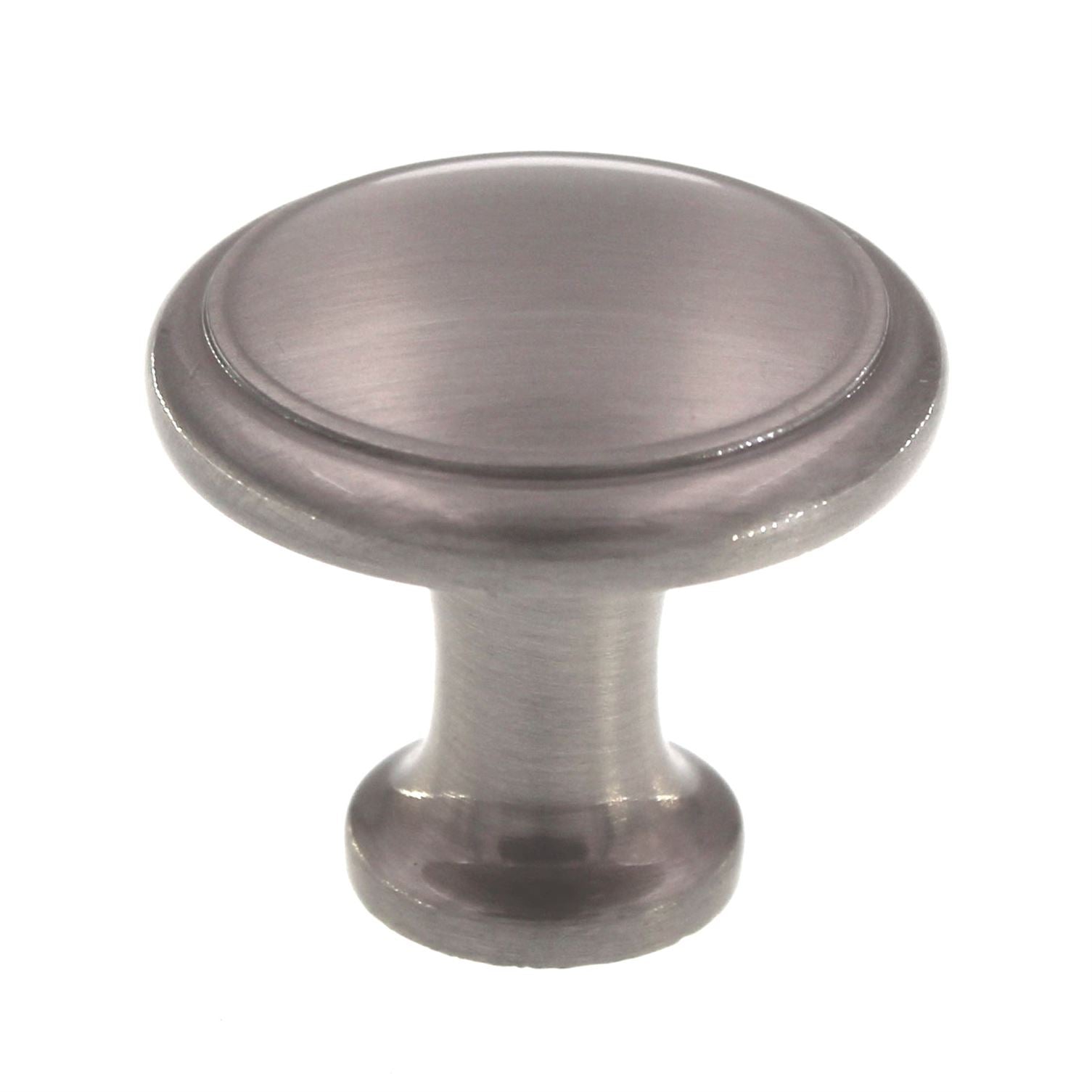 Top Knobs Nouveau Ringed 1 1/8" Round Cabinet Knob Brushed Satin Nickel M376