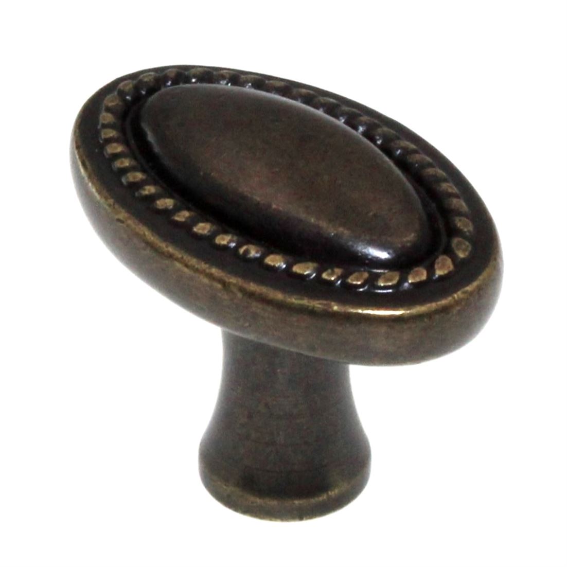 Top Knobs Somerset Rope 1 1/4" Oval Rope Cabinet Knob German Bronze M402