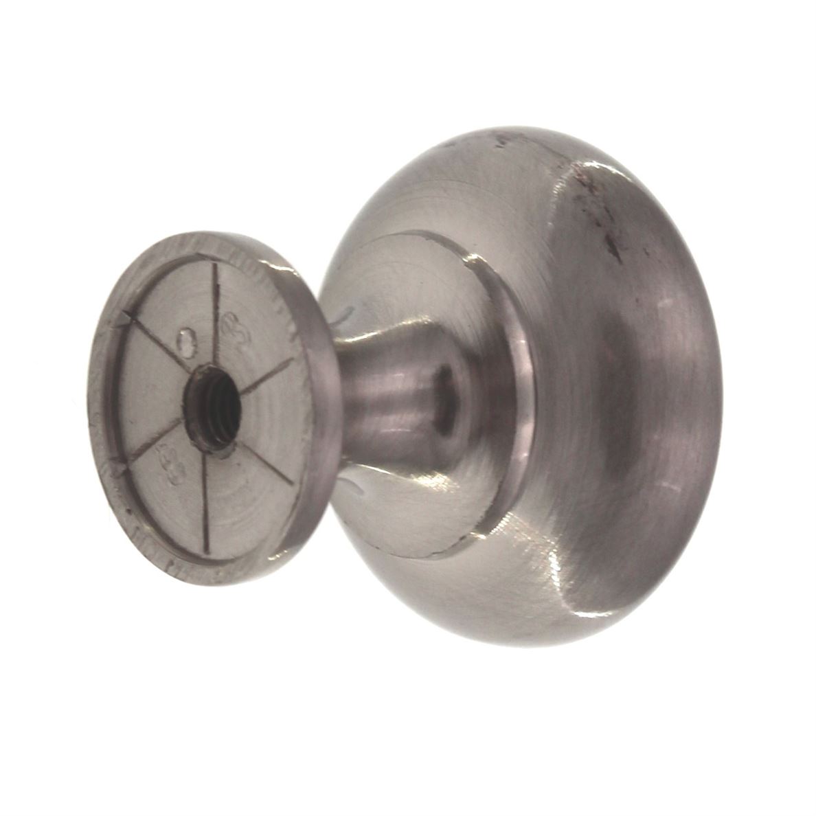 Top Knobs Nouveau Mushroom 1 3/16" Hollow Cabinet Knob Brushed Satin Nickel M410