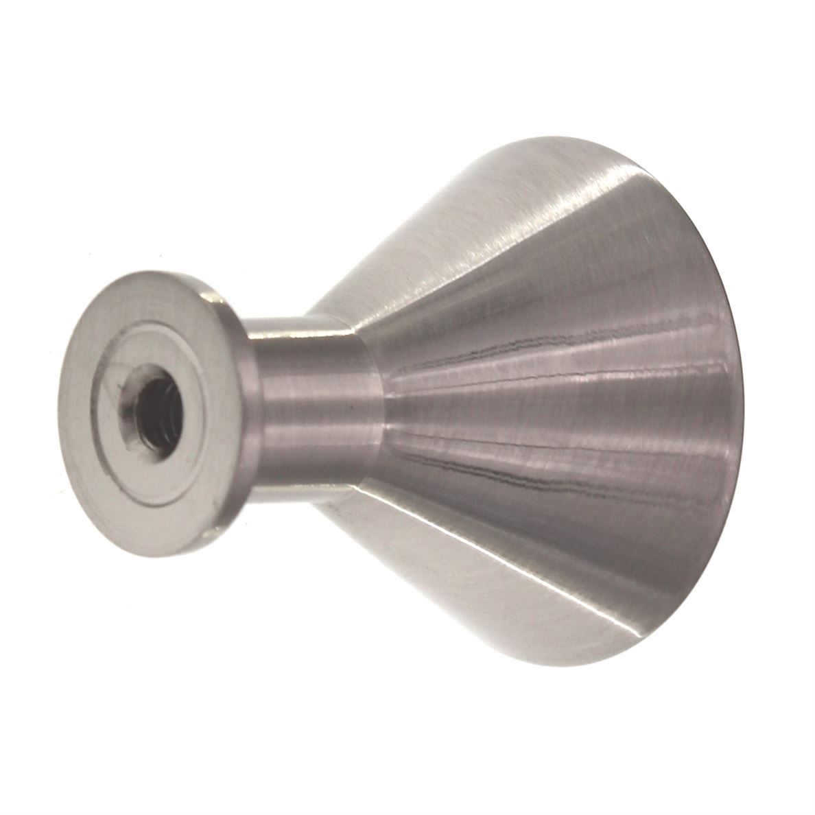 Top Knobs Nouveau Cocktail 1 3/16" Conical Knob Brushed Satin Nickel M585