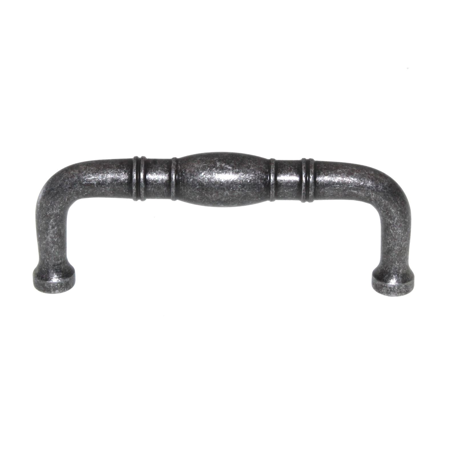 Top Knobs Normandy D Handle Cabinet Arch Pull 3" Ctr Pewter M589