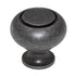 Top Knobs Asbury Ringed 1 1/4" Round Cabinet Knob Pewter Antique M598