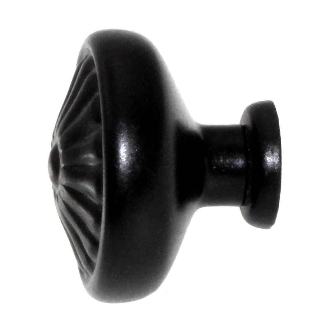 Top Knobs Normandy Flower 1 1/4" Round Cabinet Knob Patina Black M602