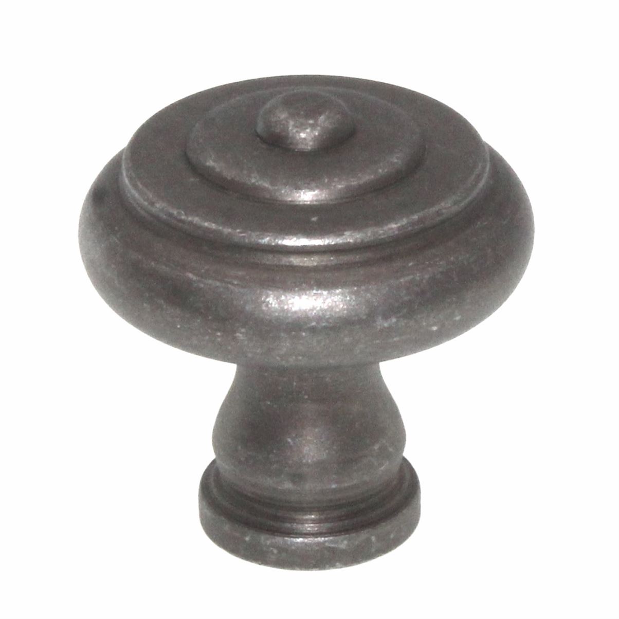 Top Knobs Normandy Step 1 1/8" Round Cabinet Knob Pewter M604