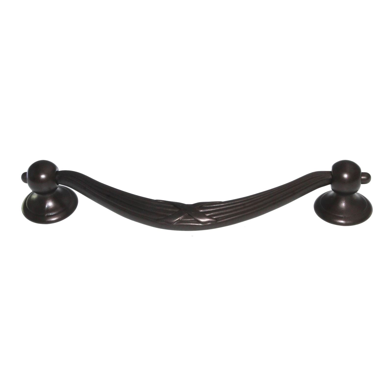 Top Knobs Edwardian Ribbon & Reed Pull 5" (128mm) Ctr Oil-Rubbed Bronze M934