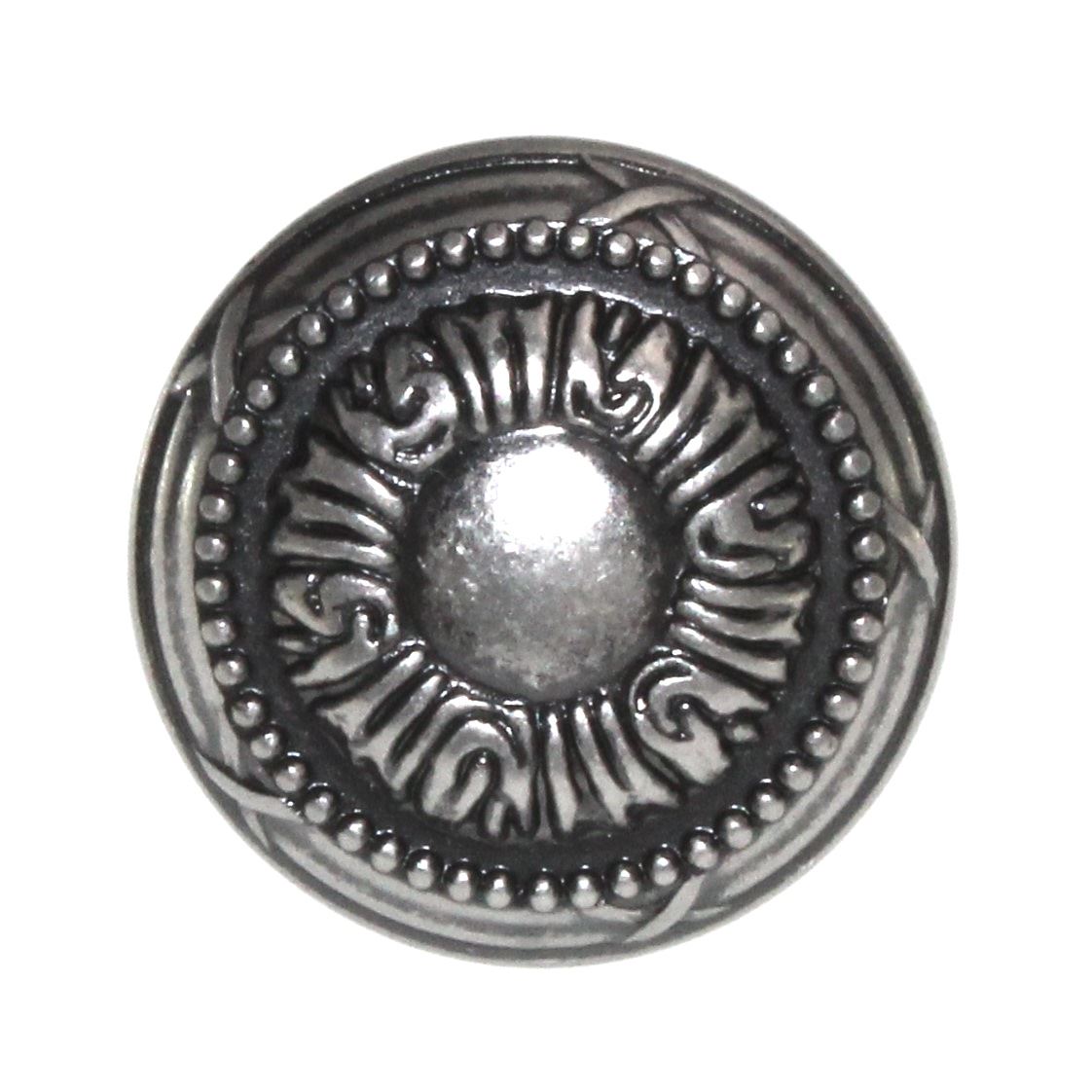 Top Knobs Edwardian Ribbon 1 1/4" Round Cabinet Knob Pewter Antique M959