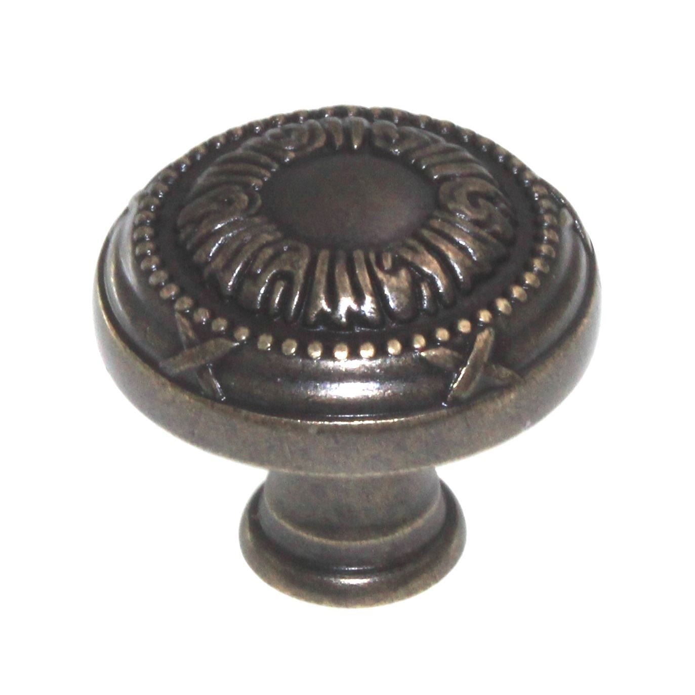 Top Knobs Edwardian Ribbon 1 1/4" Round Cabinet Knob German Bronze M960