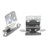 Pair of Hickory Hardware Chrome 3/8" Inset Self-Closing Cabinet Hinges P143-26