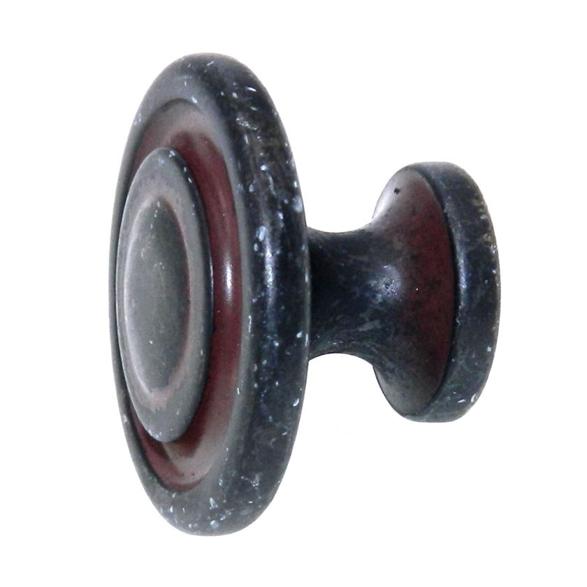 Hickory Hardware Manchester Rustic Iron 1 1/8" Round Cabinet Knob P2011-RI