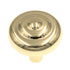 25 Pack Hickory Hardware Eclipse Ultra Brass round Cabinet Knob P206-UB