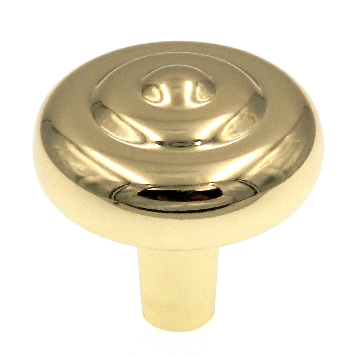 25 Pack Hickory Hardware Eclipse Ultra Brass round Cabinet Knob P206-UB