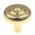 25 Pack Hickory Hardware Eclipse Ultra Brass round Cabinet Knob P206-UB