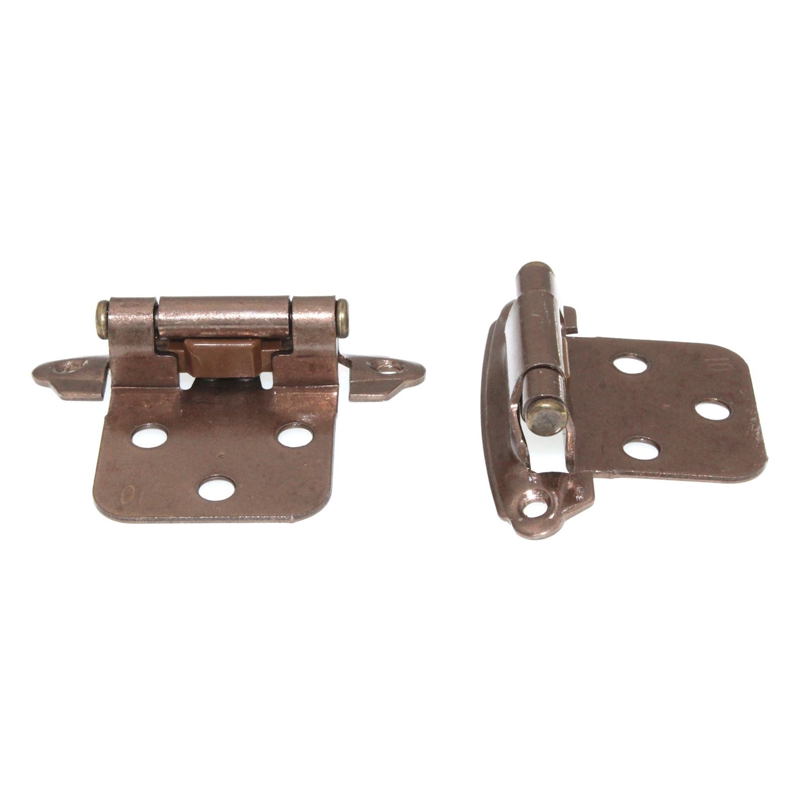 Pair Satin Bronze P244-SBZ Hickory Flush Self-Closing Cabinet Hinges