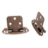 Pair Satin Bronze P244-SBZ Hickory Flush Self-Closing Cabinet Hinges