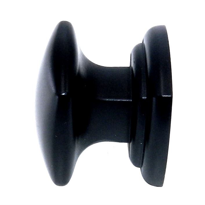 Hickory Hardware Corinth Matte Black 1 1/4" Square Cabinet Knob P3181-MB