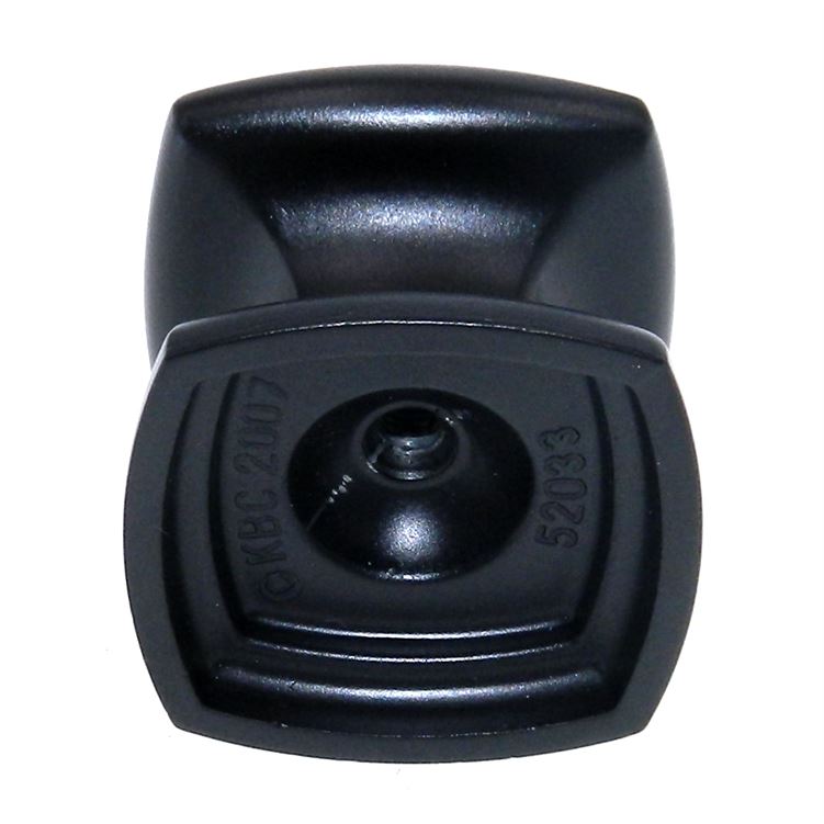 Hickory Hardware Corinth Matte Black 1 1/4" Square Cabinet Knob P3181-MB