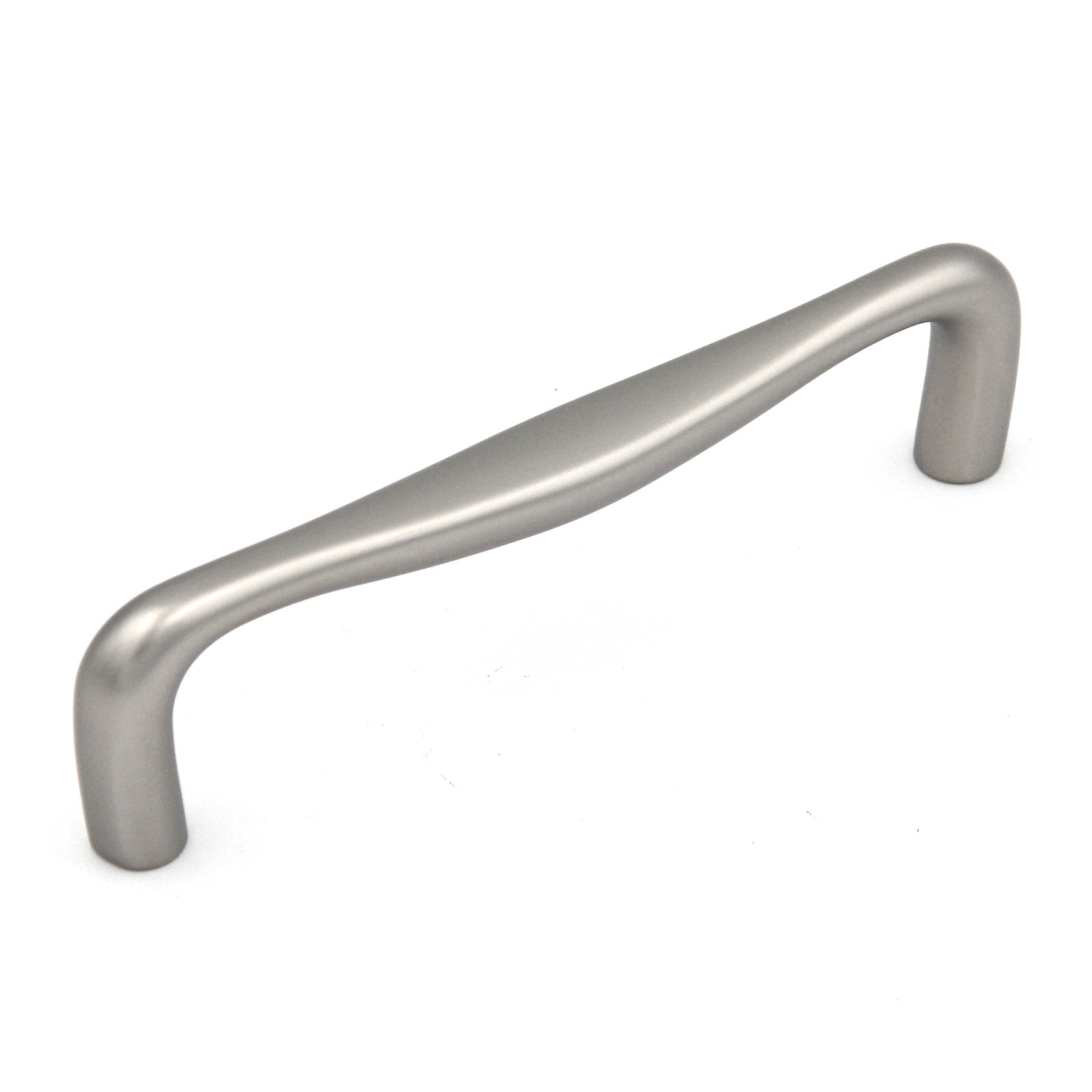 Hickory Hardware Triomphe Flat Nickel Cabinet 3 3/4" (96mm)cc Handle Pull P3342-FN