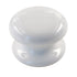 P6106-W White 1 1/2" Porcelain Cabinet Knob Pull with Backplate Belwith Country