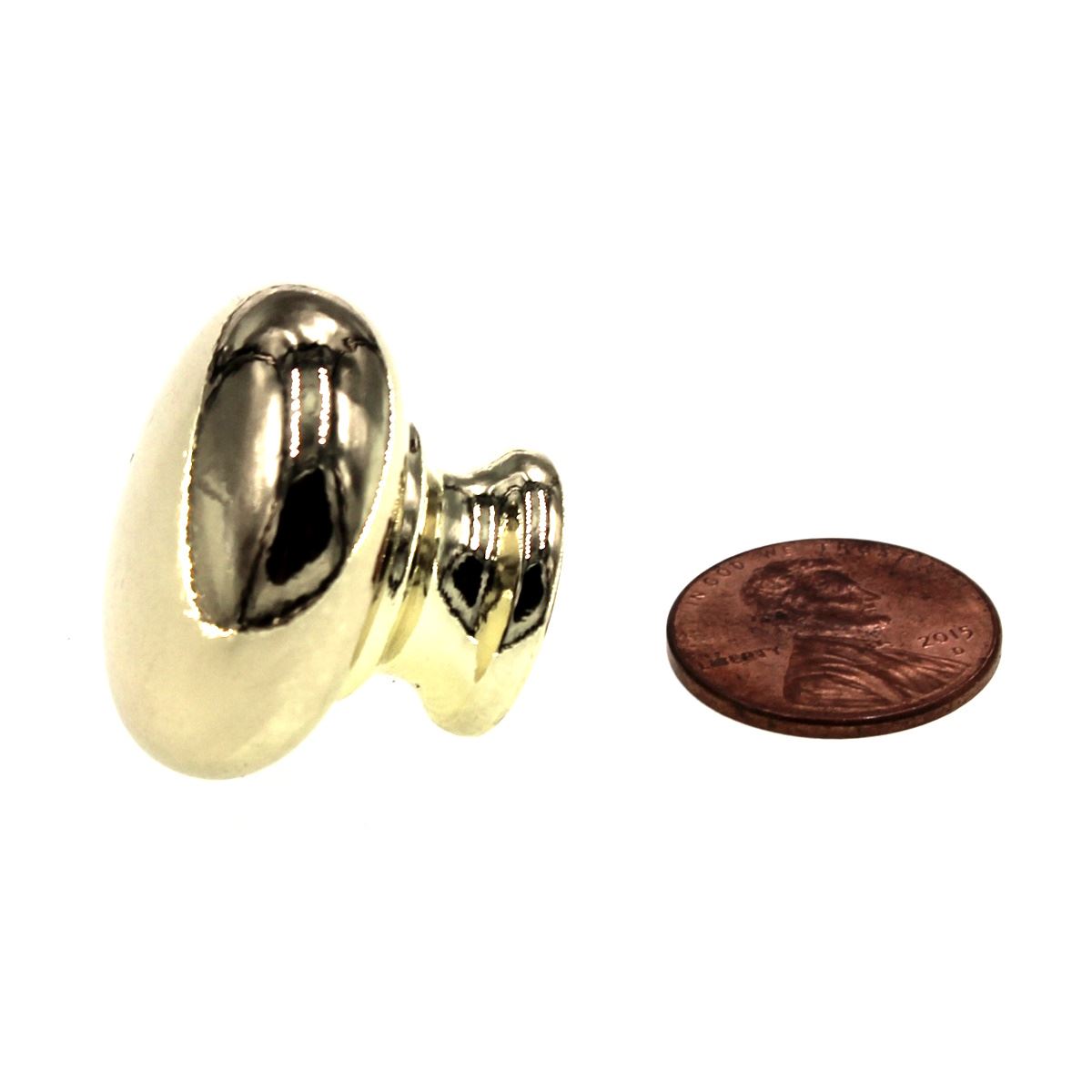 Hickory Hardware Tranquility Polished Brass Round Smooth 1 1/8" Cabinet Knob P770-3