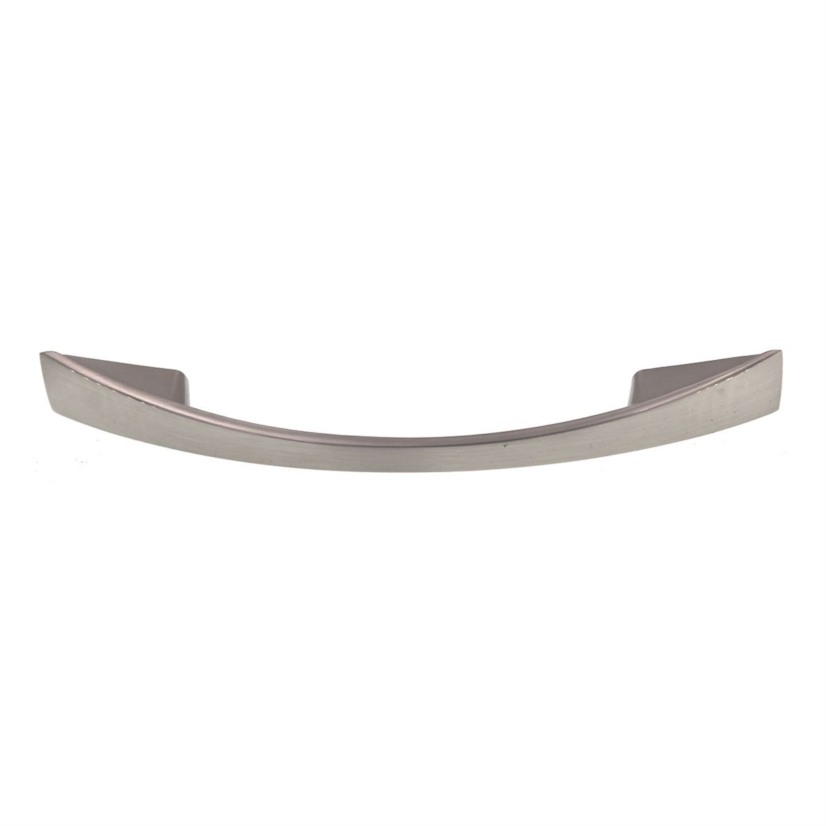 Pride Modern Bow Cabinet Arch Pull 3 3/4" (96mm) Ctr Satin Nickel P82103-SN