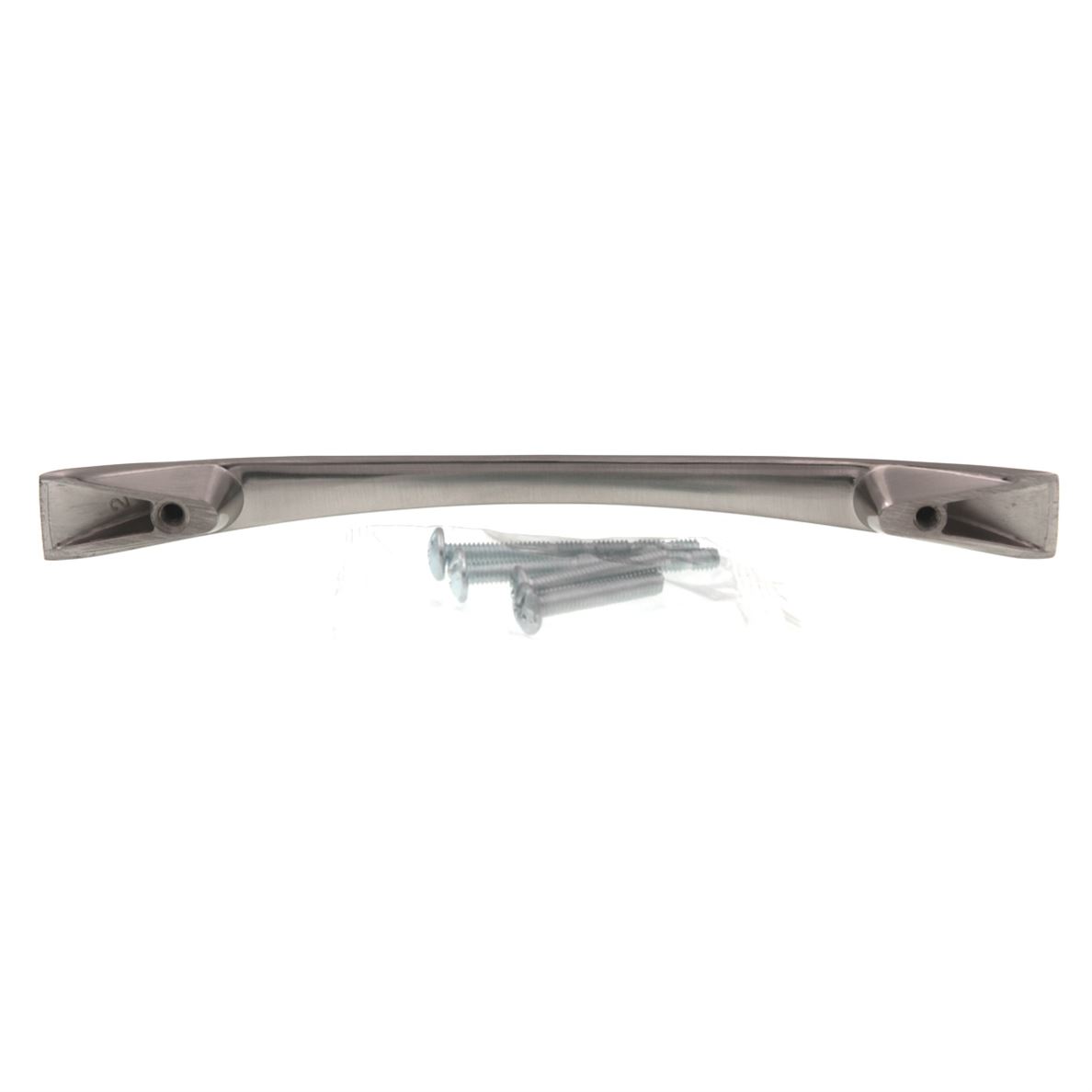 Pride Modern Bow Cabinet Arch Pull 5" (128mm) Ctr Satin Nickel P82104-SN