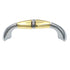 P8314-PBCH Polished Brass and Chrome 3"cc Arch Cabinet Handle Pulls Hickory