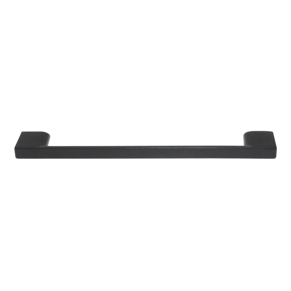 Pride Miami Square Cabinet Bar Pull 6 1/4" (160mm) Ctr Matte Black P83572-BK