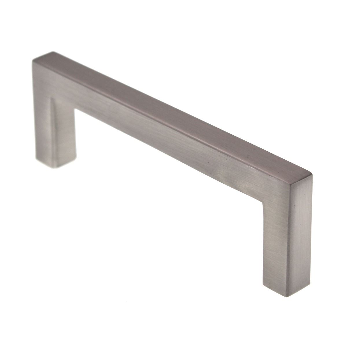 Pride Modern Square Cabinet Bar Pull 3 3/4" (96mm) Ctr Satin Nickel P87226-SN