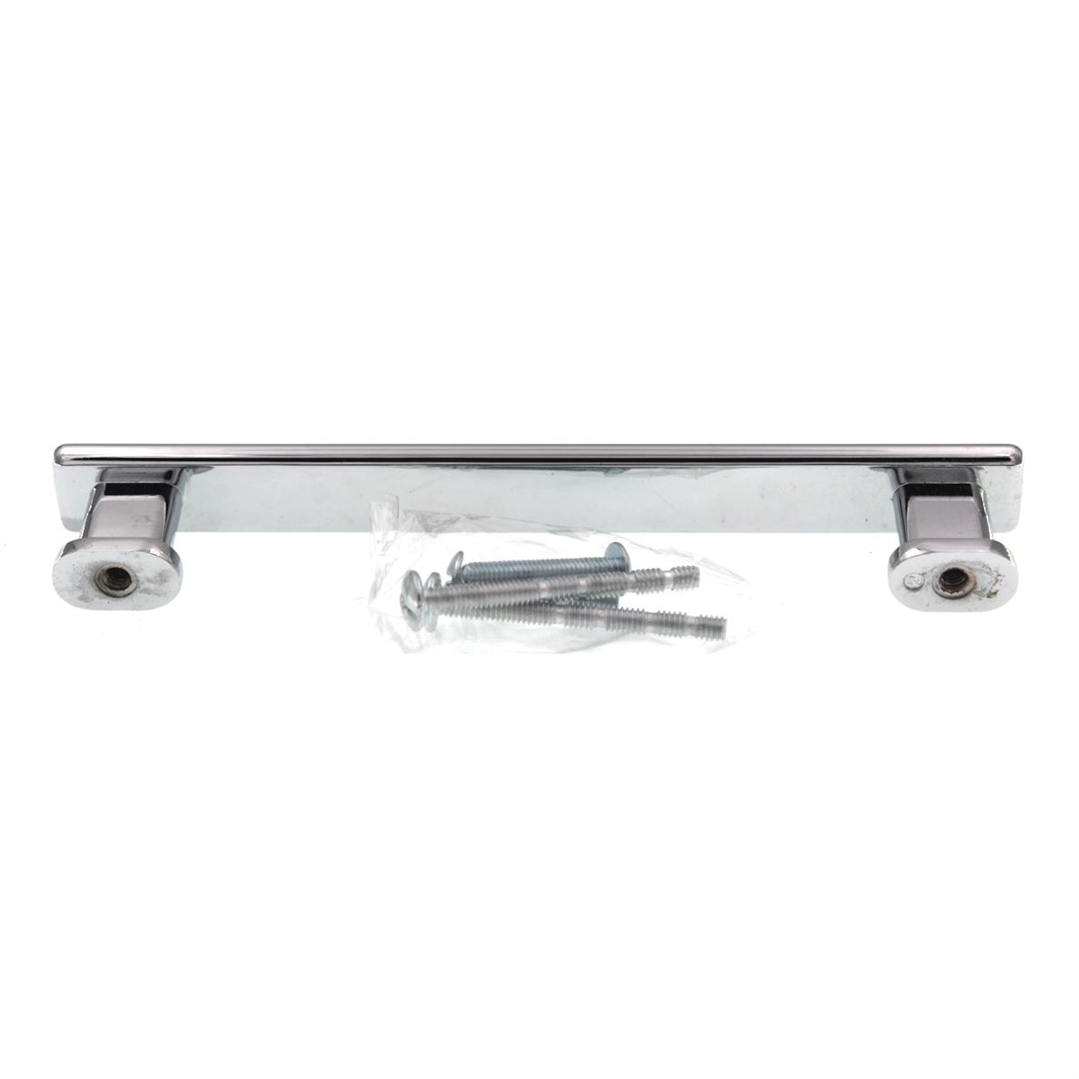 Pride Manhattan Square Cabinet Bar Pull 5" (128mm) Ctr Polished Chrome P92927-PC