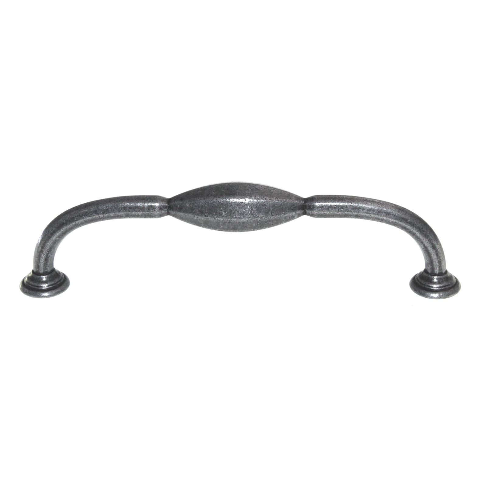 Top Knobs Chareau D Pull Cabinet Arch Pull 5" (128mm) Ctr Black Iron TK232BI