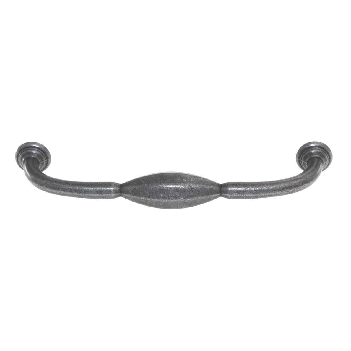 Top Knobs Chareau D Pull Cabinet Arch Pull 5" (128mm) Ctr Black Iron TK232BI