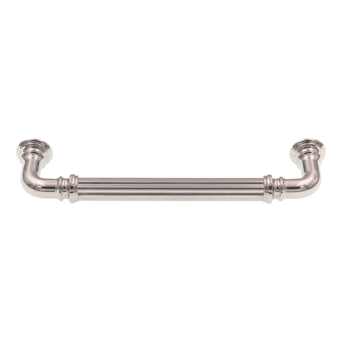 Top Knobs Chareau Reeded Cabinet Arch Pull 5" Ctr Polished Nickel TK323PN