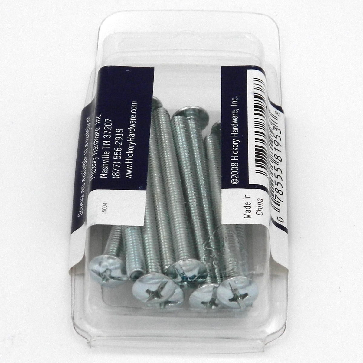 10-Pack Screws #8 32 x 2" Truss Head Slotted Phillips Drive Zinc VP5004 Hickory