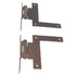 Pair Stanley Square Hammered Antique Copper 3/8" Offset "HL" Hinges W858-3-8-D3