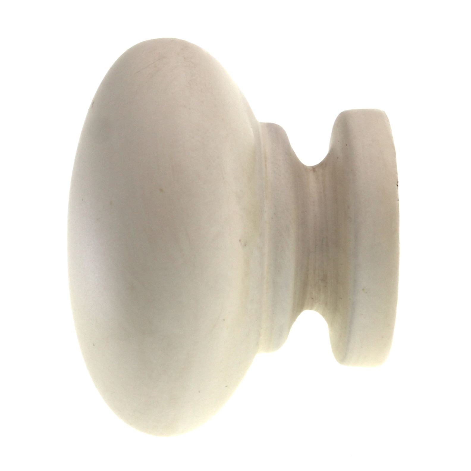 Warwick 1 9/16"  Woodgrain Round Cabinet Knob Off White WA880-OW