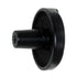 10 Pack WH103-BLK Black 1 1/4" Round Leaf-Design Kitchen Cabinet Knobs Pulls