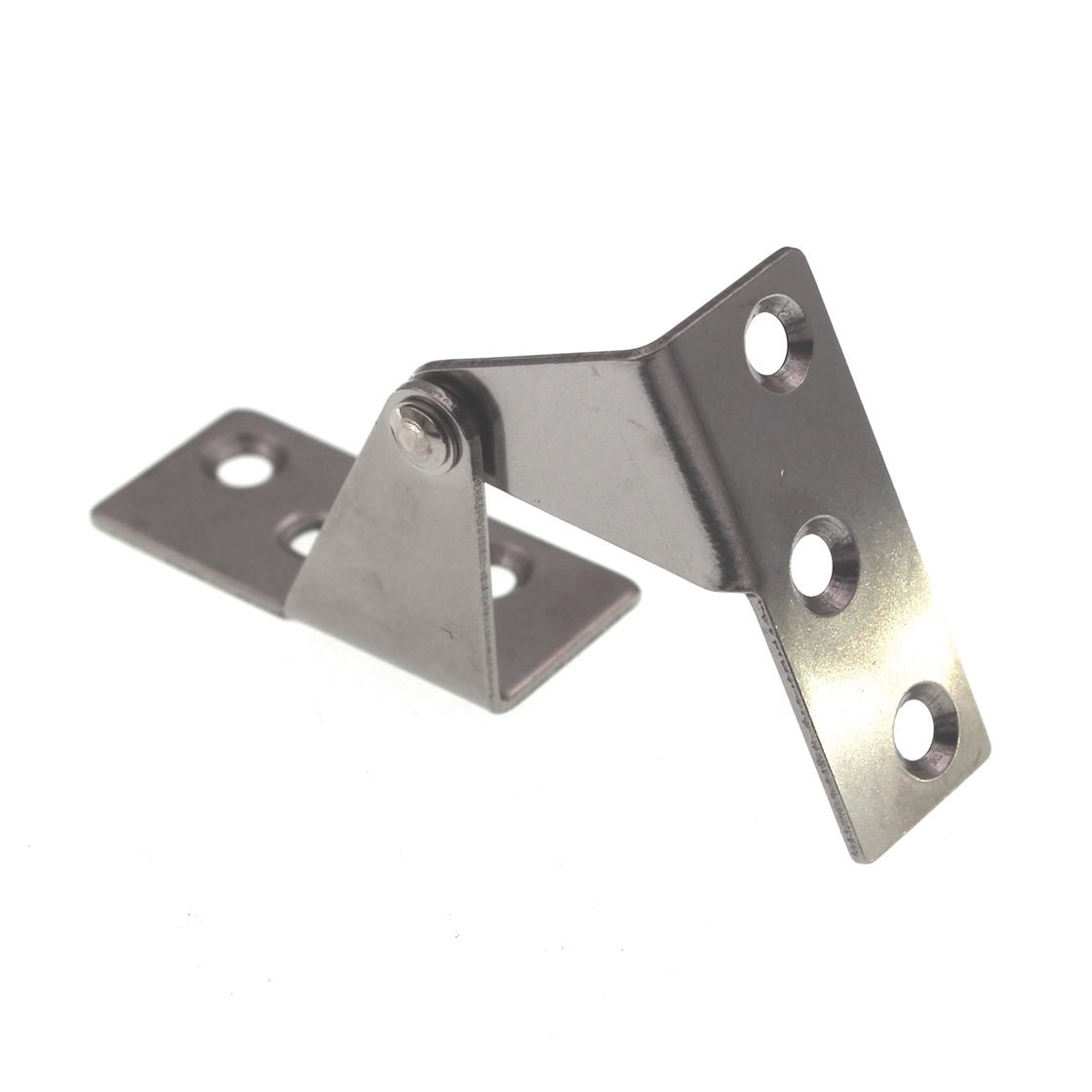 Stainless Steel Right Pivot Pin Overlay Hinge 270 Degree Top and Bottom Mount