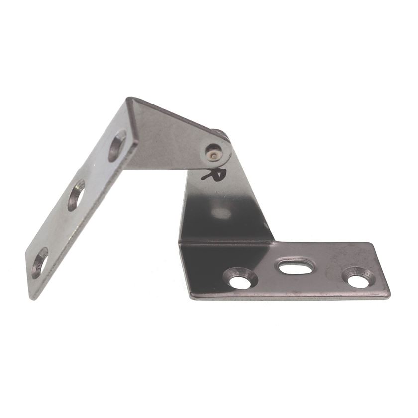 Stainless Steel Right Pivot Pin Overlay Hinge 270 Degree Top and Bottom Mount