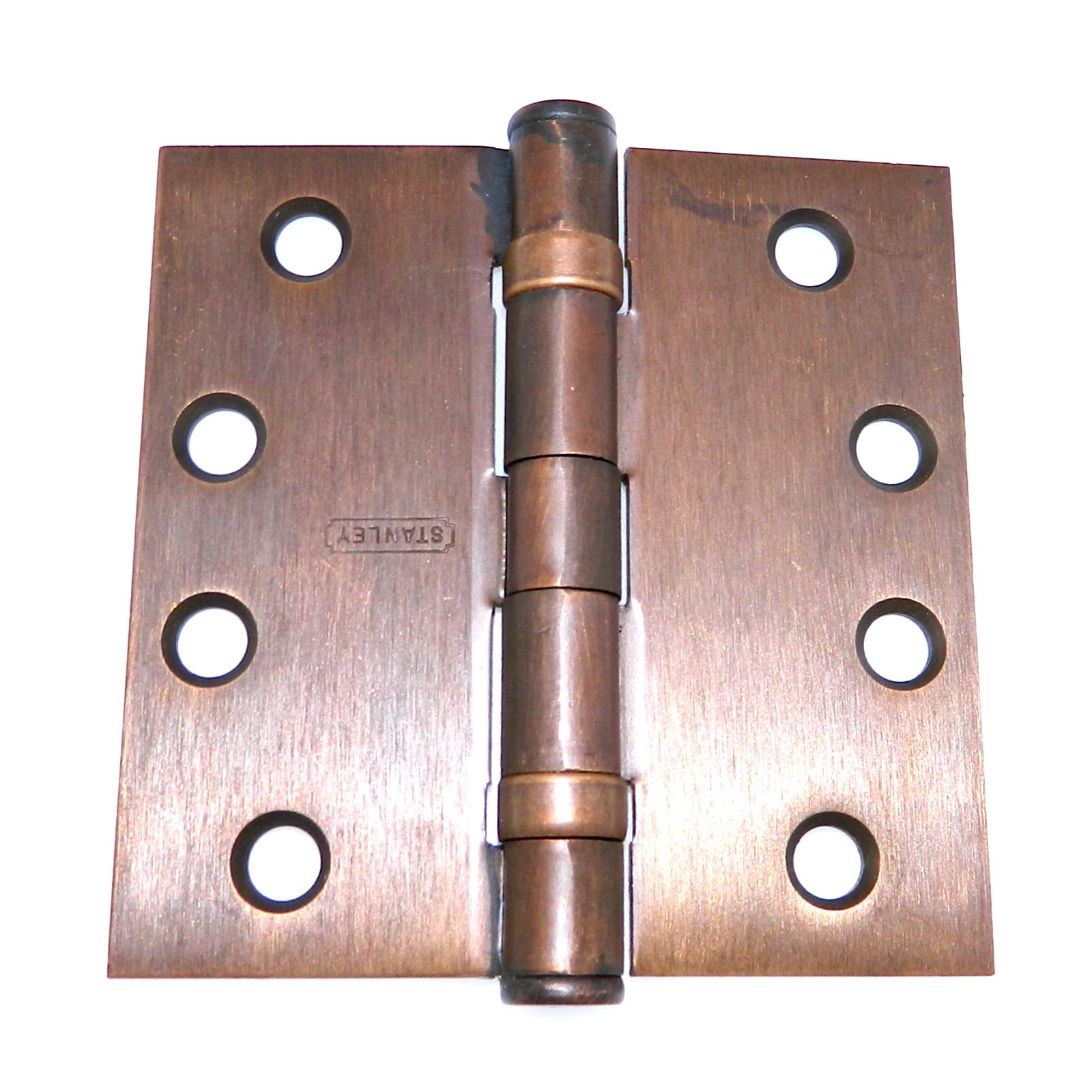 Set of 3 Stanley FBB191 Bronze 4 x 4 Inch Square Door Hinge 8 Holes 04-3374-10B