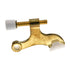 Polished Brass Hinge Pin Doorstop with White Rubber Tips Laurey Hardware 07311