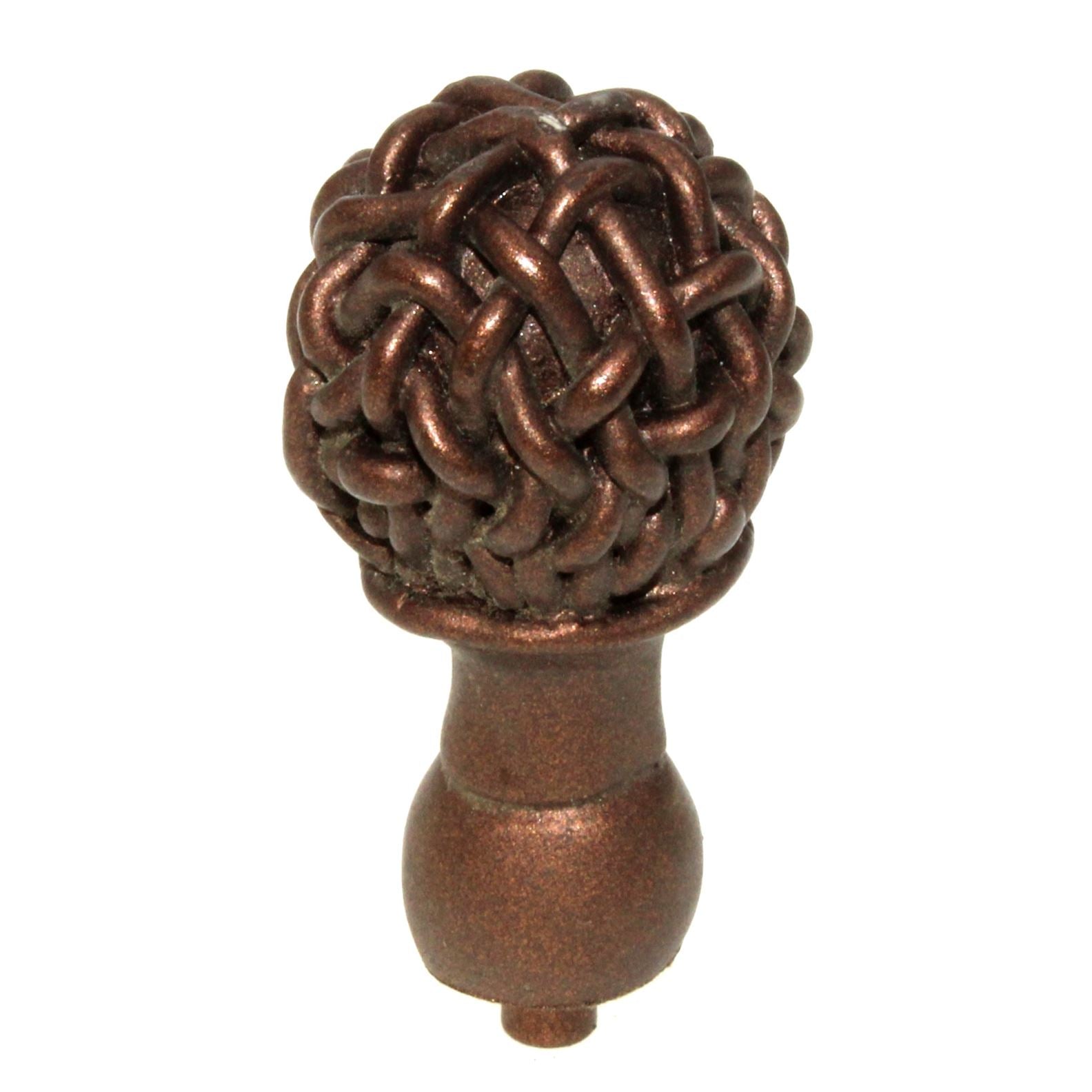 Anne at Home Chamberlain Small 1" Cabinet Knob Black with Copper Wash 1000-733