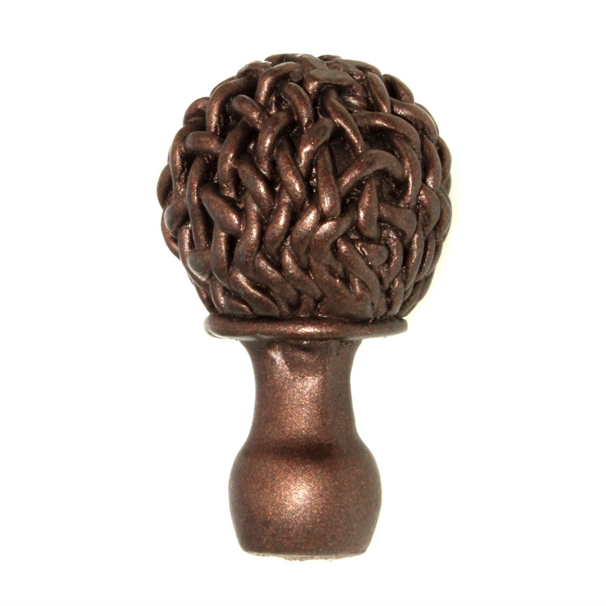 Anne at Home Chamberlain Large 1 1/4" Knob Black with Copper Wash 1001-733