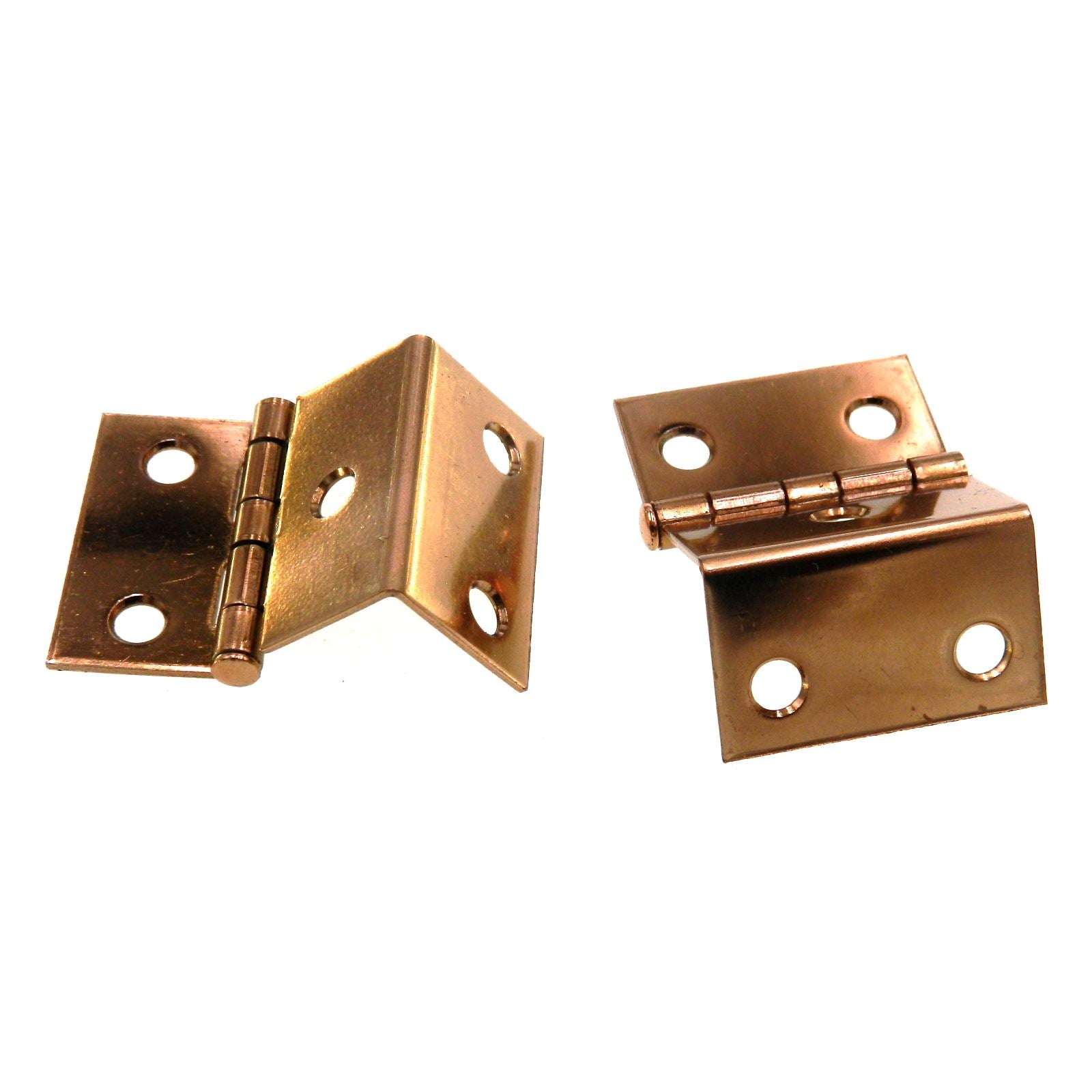 Pair Washington Copper Face Mount Full Inset Hinges For 3/4" Flush Doors 1004-CU