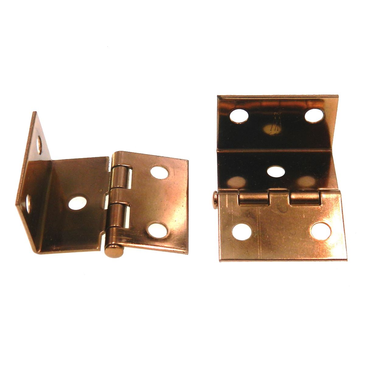 Pair Washington Copper Face Mount Full Inset Hinges For 3/4" Flush Doors 1004-CU