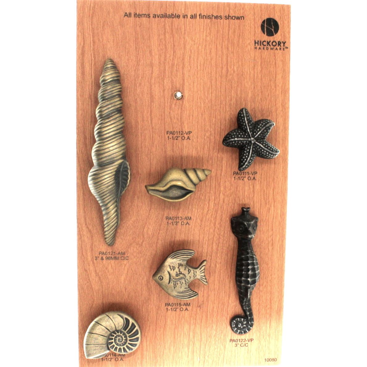 Hickory Hardware South Seas Vibra Pewter Sea Horse Cabinet 3"cc Handle Pull PA0122-VP