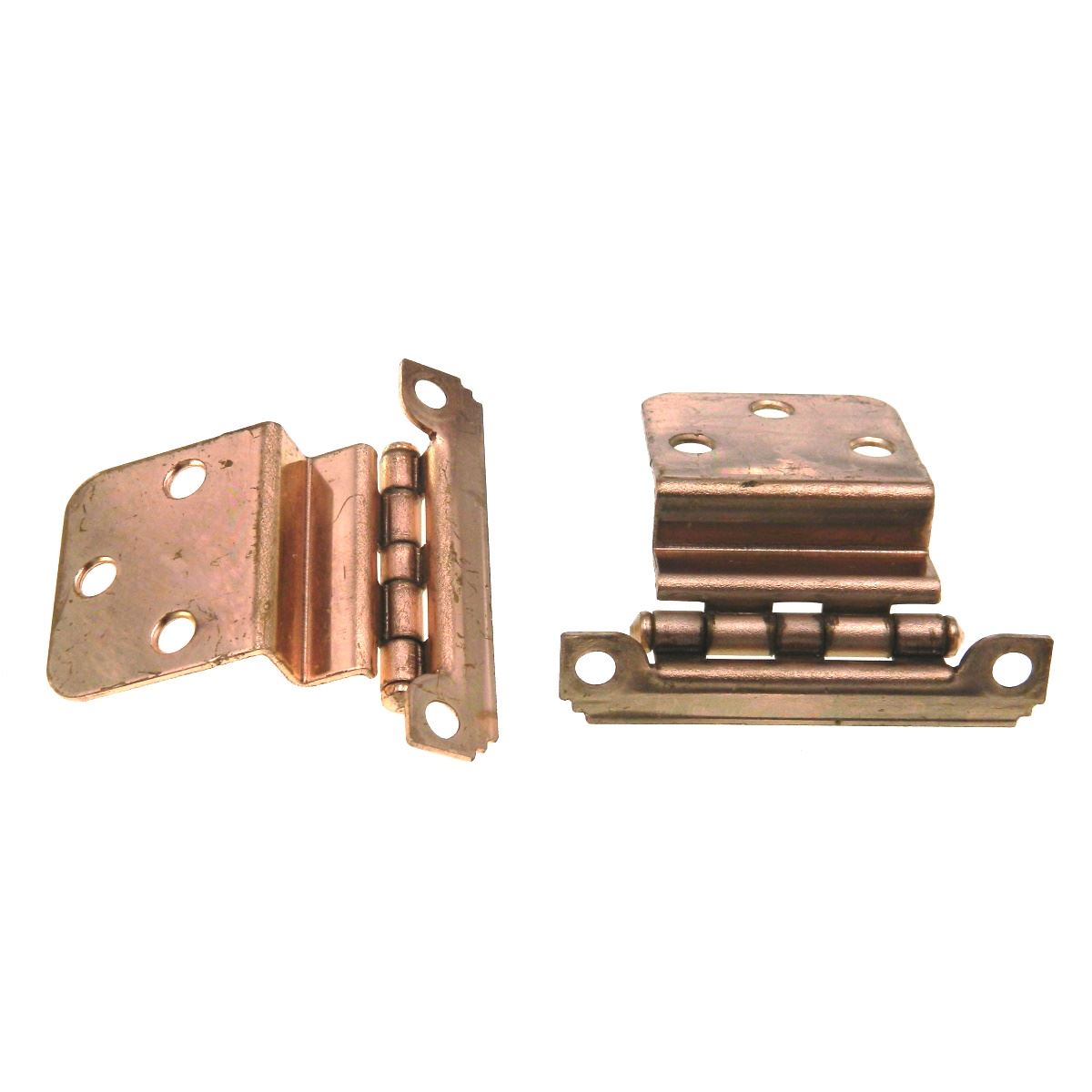 Pair Washington Mid-Century Satin Bronze 3/8" Inset Cabinet Hinges 1010-10